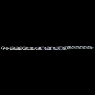 petsios Meander bracelet with lapis lazuli stones