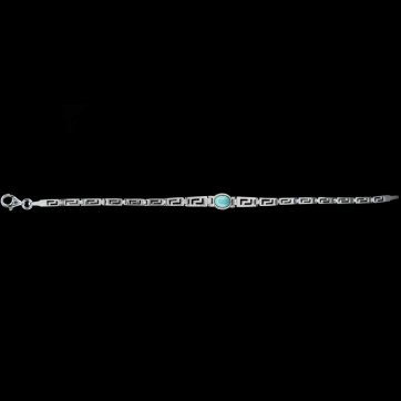 petsios Βραχιόλι μαίανδρος με πέτρα τιρκουάζ