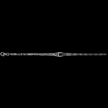 petsios Βραχιόλι μαίανδρος με πέτρα λάπις λάζουλι