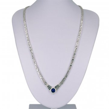 petsios Κολιέ μαίανδρος με πέτρα λάπις λάζουλι