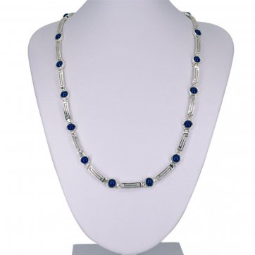 petsios Κολιέ μαίανδρος με πέτρες λάπις λάζουλι