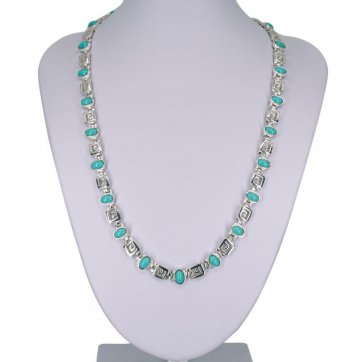 petsios Κολιέ μαίανδρος με πέτρες τιρκουάζ