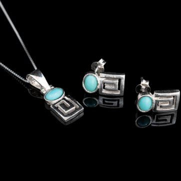 petsios Σετ μαίανδρος με πέτρες τιρκουάζ