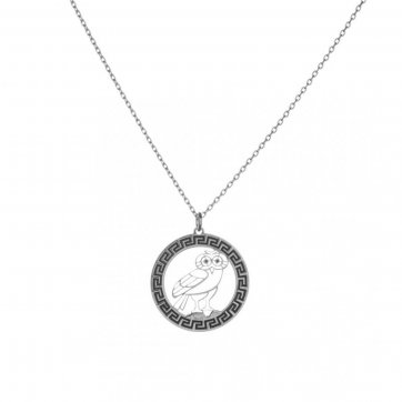 petsios Κολιέ κουκουβάγια με μαίανδρο