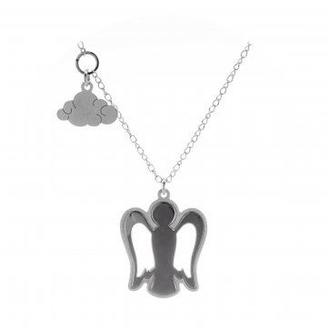 petsios Κολιέ άγγελος με συννεφάκι