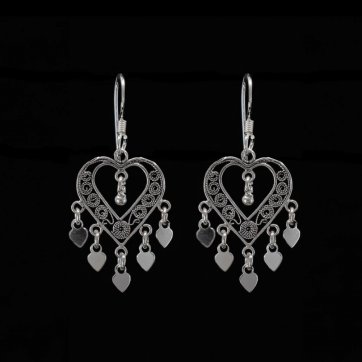 petsios Σκουλαρίκια φιλιγκράν κρεμαστά