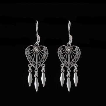 petsios Σκουλαρίκια φιλιγκράν κρεμαστά