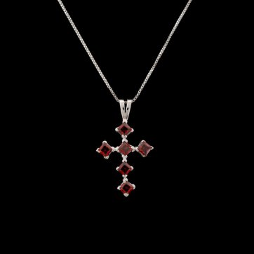 petsios Σταυρός με πέτρες γρανάδα 