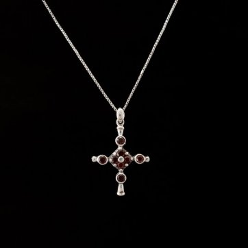 petsios Σταυρός με πέτρες γρανάδα 