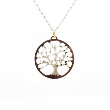 petsios Κολιέ δέντρο της ζωής σε ροζ χρυσό