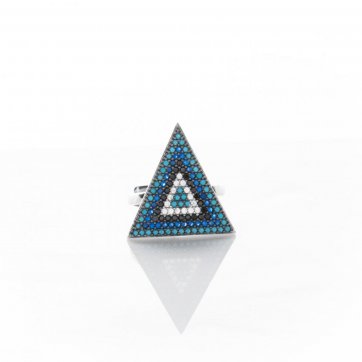 petsios Eye ring with zircon stones