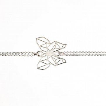 petsios Βραχιόλι με πεταλούδα και διπλή αλυσίδα