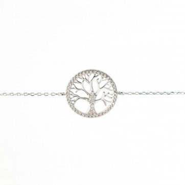 petsios Βραχιόλι δέντρο της ζωής με πέτρες ζιργκόν