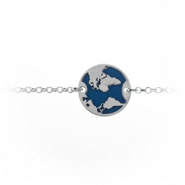 petsios Βραχιόλι υδρόγειος με σμάλτο