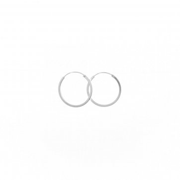 petsios Silver cubic hoops (25mm)