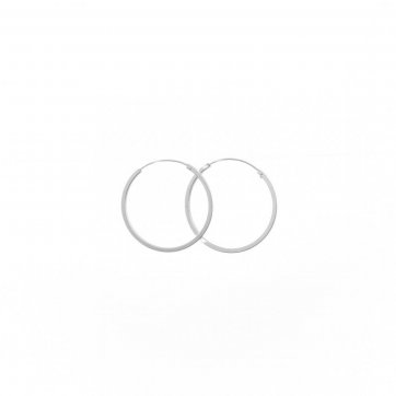 petsios Silver cubic hoops (38mm)