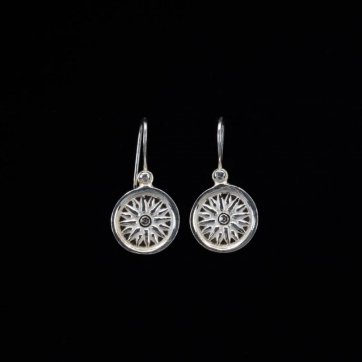 petsios Σκουλαρίκια με αστέρι της Βεργίνας κρεμαστά